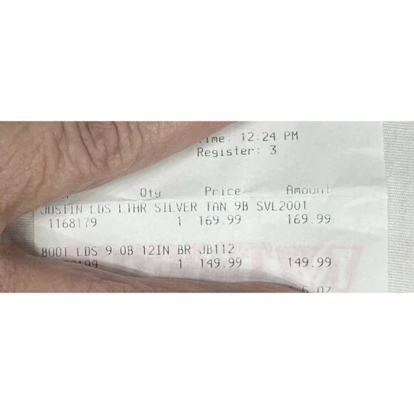 Justin Quinlan Cowboy Boots Cowgirl Brown Size 9B Style SVL2001 NEW (no box) - Picture 10 of 10